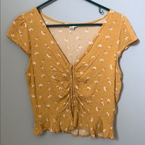 Floral top American eagle